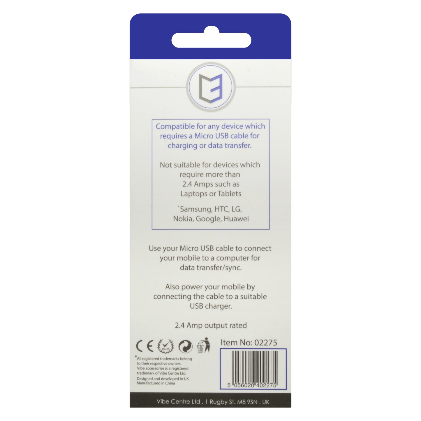 C3 High-Speed Data Sync & Charge 1M Micro Rounded USB Cable