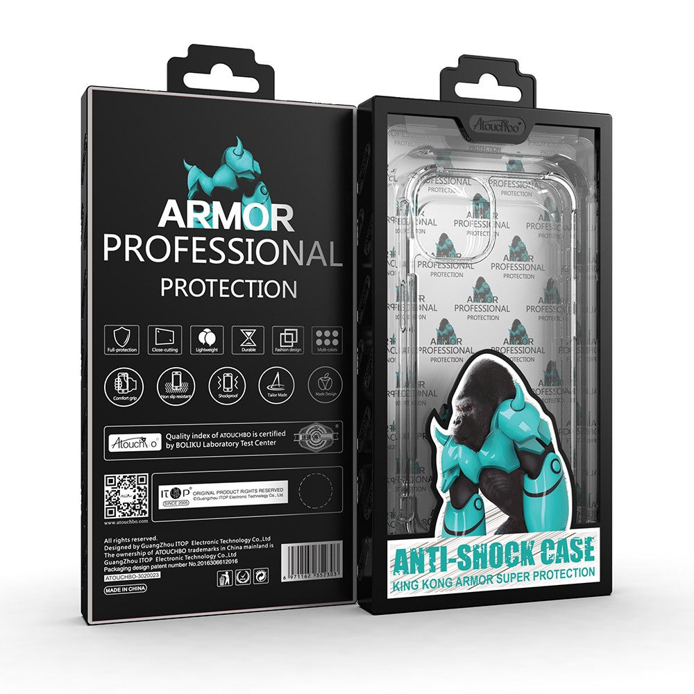 Anti-Shock Transparent Gorilla Case for iPhone