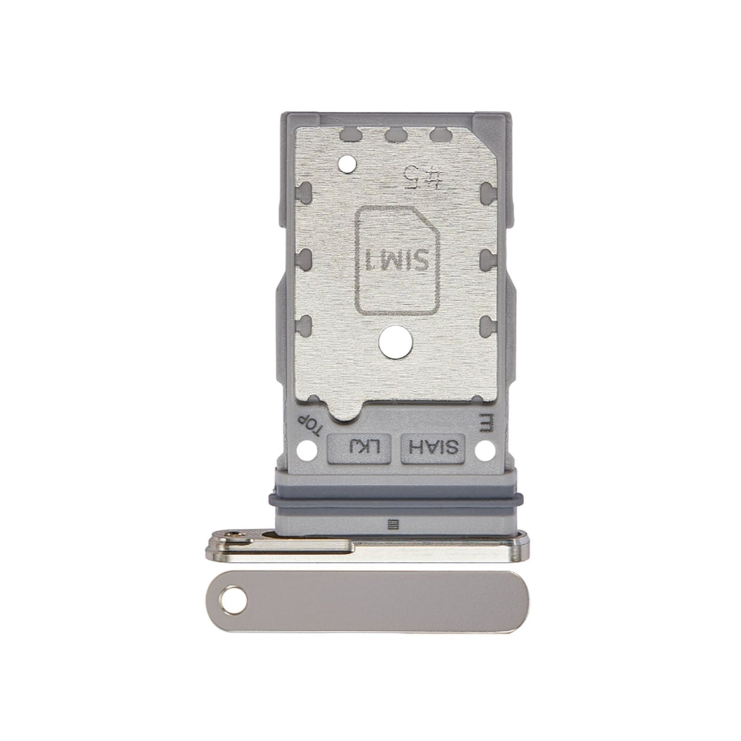 For Samsung Galaxy S23 Ultra S918B Replacement Sim Card Tray (Cream)
