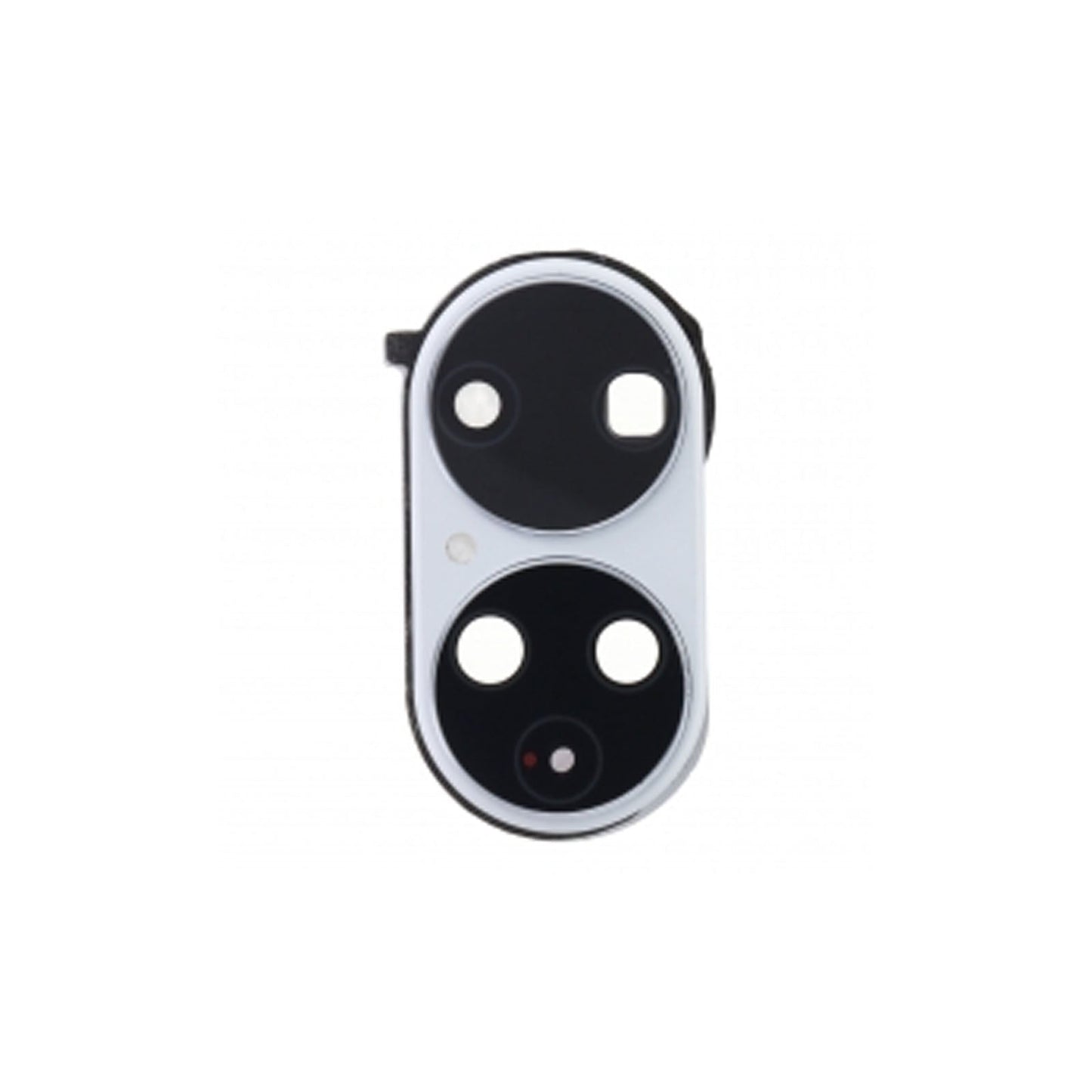 For Huawei P50 Replacement Rear Camera Lens With Cover Bezel Ring (White)