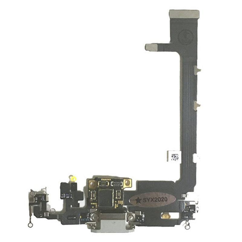 For Apple iPhone 11 Pro Replacement Charging Port Flex With Main Microphone (White)