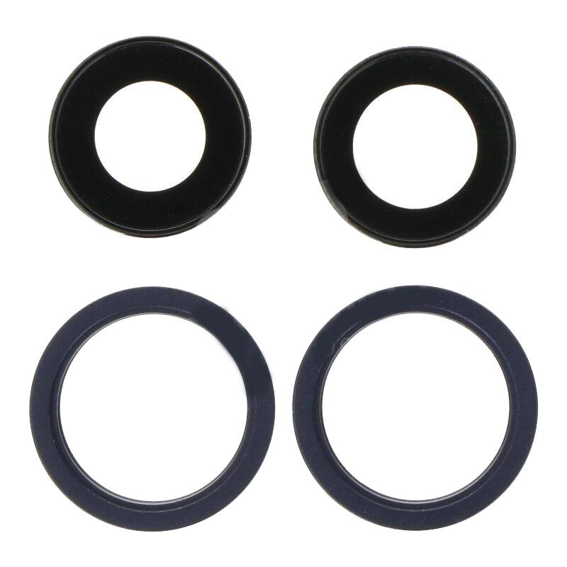 For Apple iPhone 13 / 13 Mini Replacement Camera Lens With Bezel (Midnight)