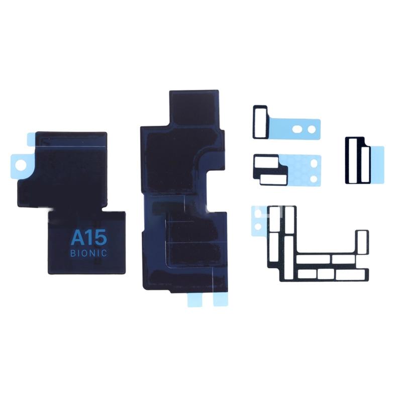 For Apple iPhone 13 Pro Replacement Mainboard Shielding Cover Inline Insulator Sticker (6psc Set)