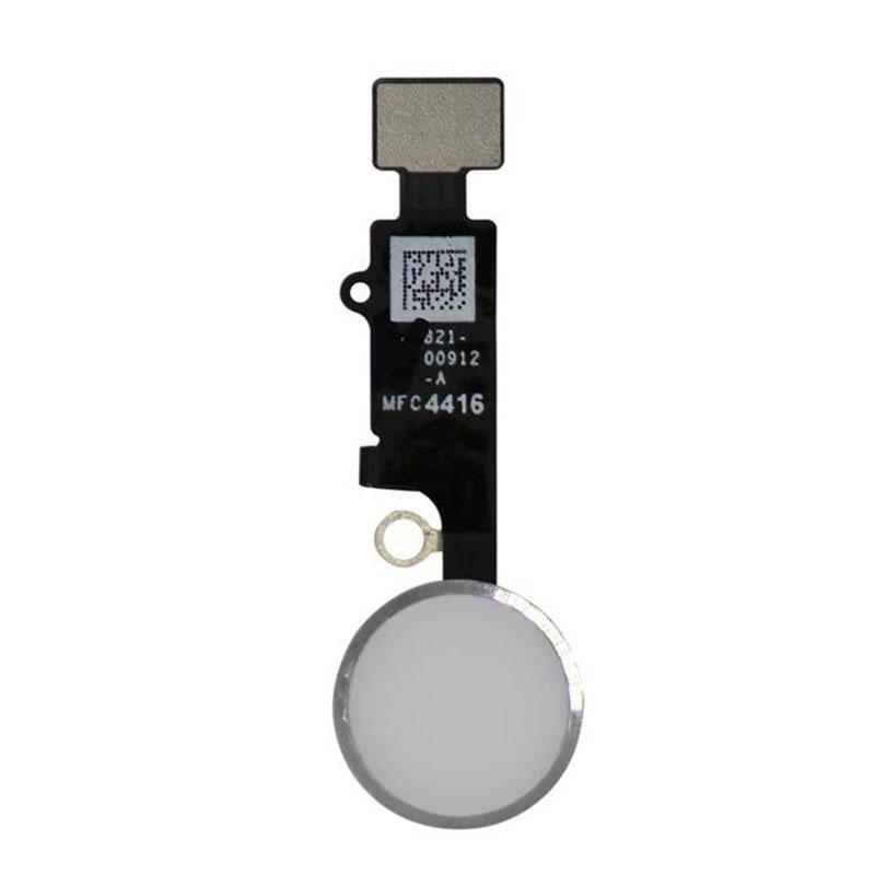 For Apple iPhone 7 / 7 Plus / 8 / 8 Plus / SE2 Home Button - White / Silver (Cosmetic Use)