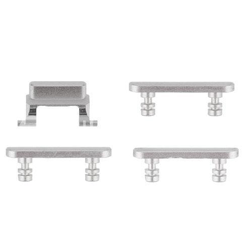 For Apple iPhone 7 Plus Replacement Button Set (Silver)