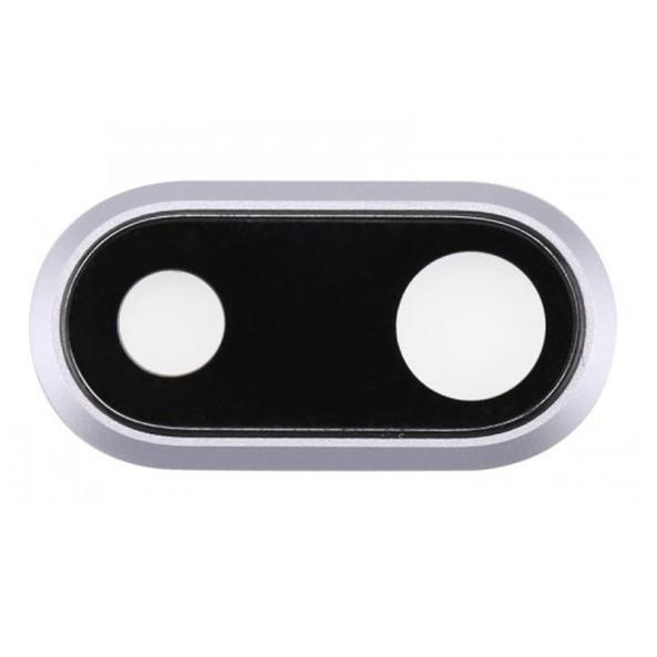 For Apple iPhone 7 Plus Replacement Rear Camera Lens With Bezel (Silver)