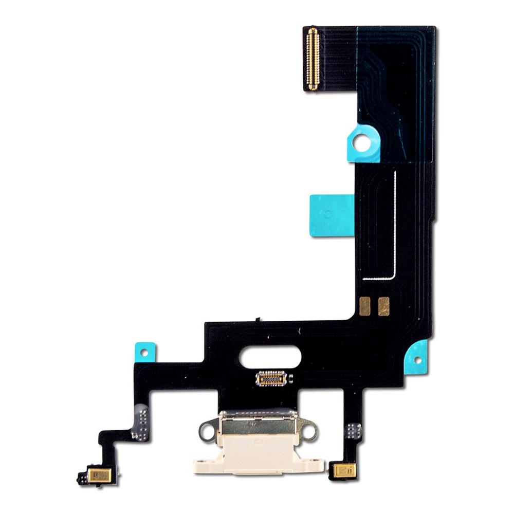 For Apple iPhone XR Replacement Charging Port & Microphone Flex - White (AM)