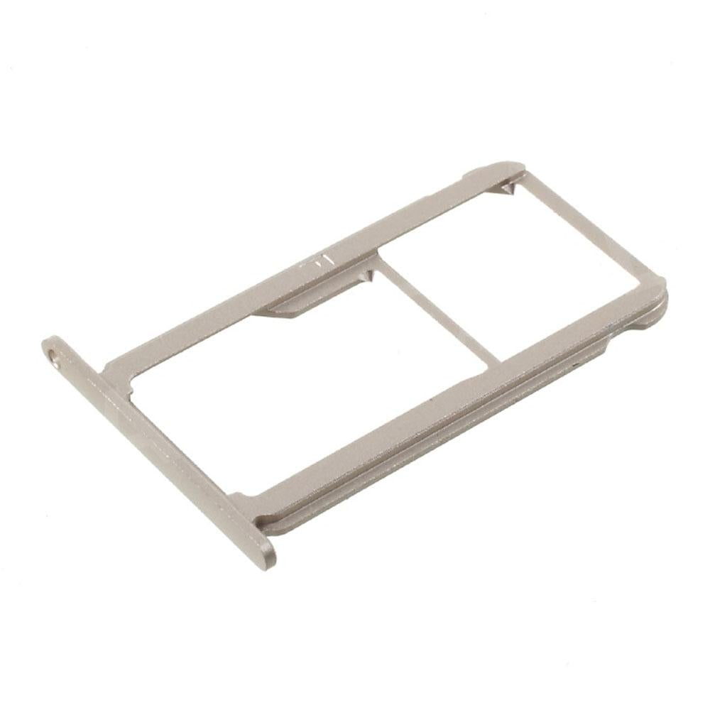 For Honor 8 Replacement Dual SIM SD Card Tray (Silver)