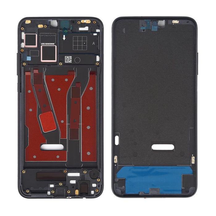For Honor 8X Replacement Midframe Chassis With Buttons (Black)