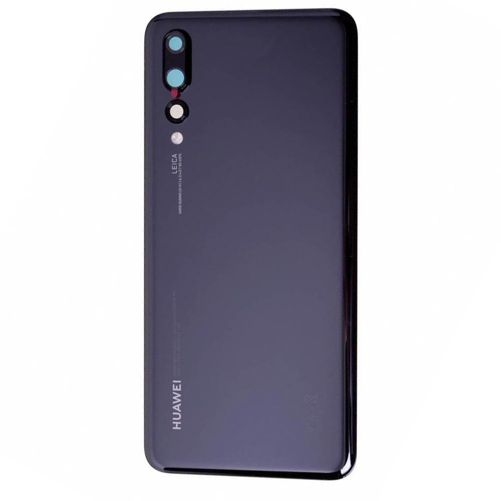 For Huawei P20 Pro Replacement Rear Battery Cover Inc Lens with Adhesive (Black)