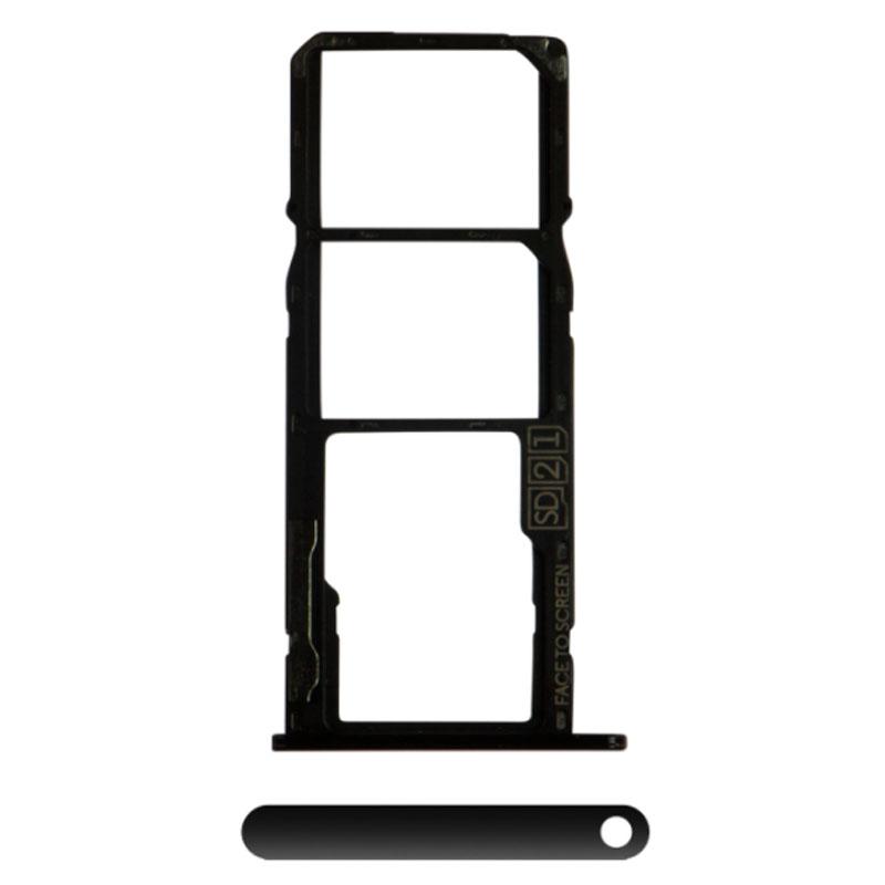 For Motorola Moto G7 Power Replacement Sim Card Tray (Ceramic Black)