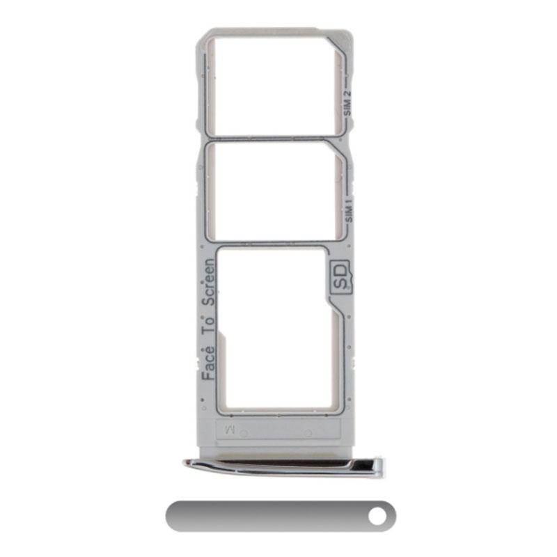For Motorola Moto G7 Replacement Dual Sim Card Tray (Silver)
