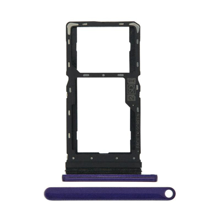 For Motorola Moto G8 Play Replacement Sim Card Tray (Purple)