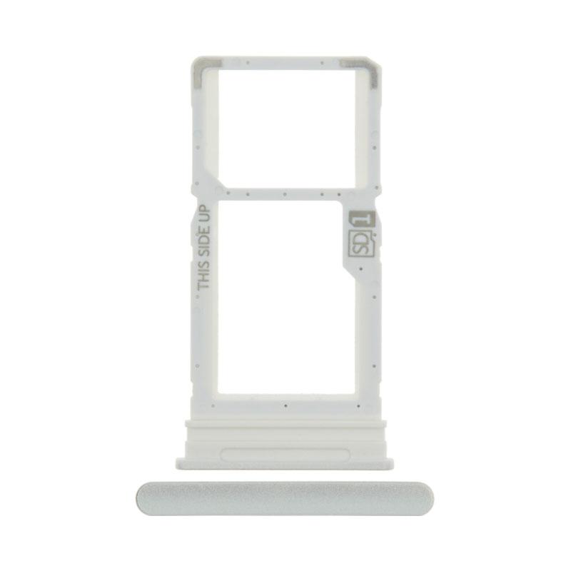 For Motorola Moto One 5G Ace (XT2113) Replacement Sim Card Tray (Frosted Silver)