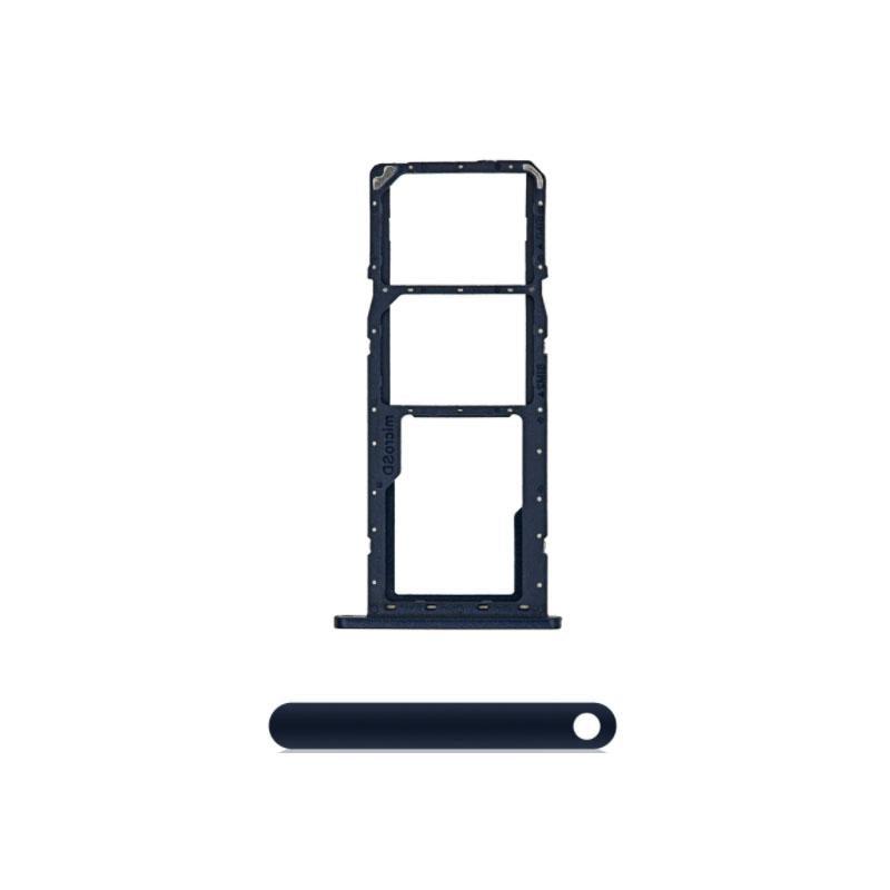 For Samsung Galaxy A01 A015F Replacement Dual Sim Card Tray (Blue)