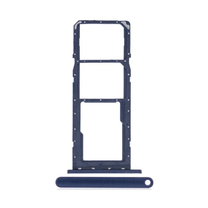 For Samsung Galaxy A02s A025 Replacement Dual Sim Card Tray (Blue)