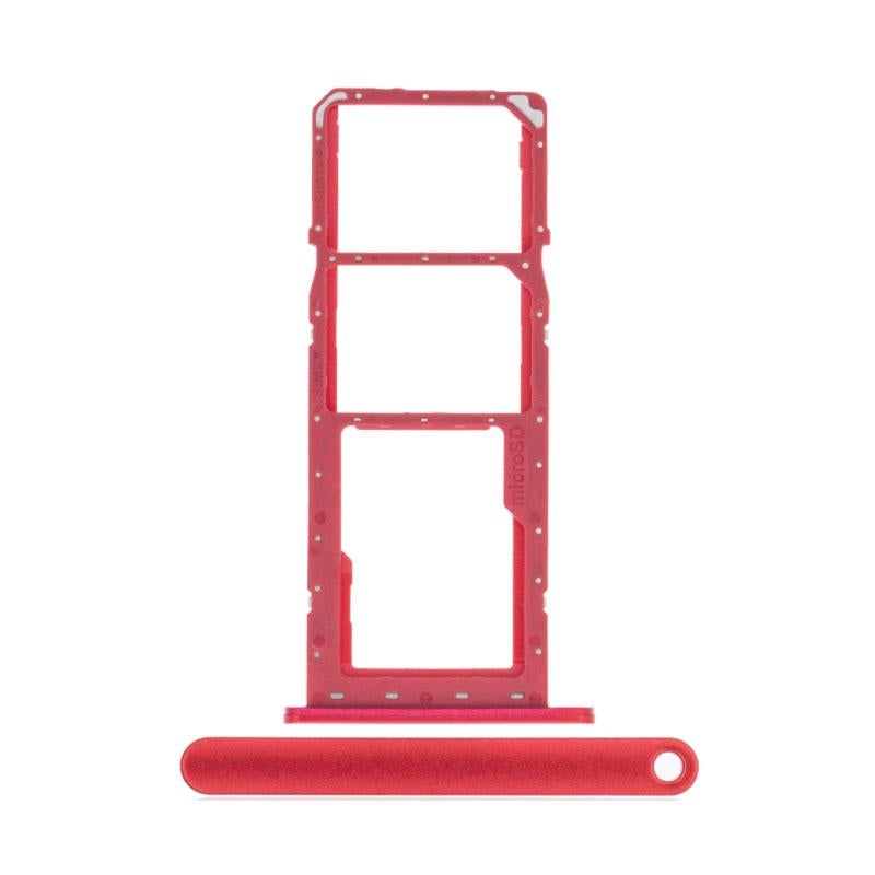 For Samsung Galaxy A02s A025 Replacement Dual Sim Card Tray (Red)