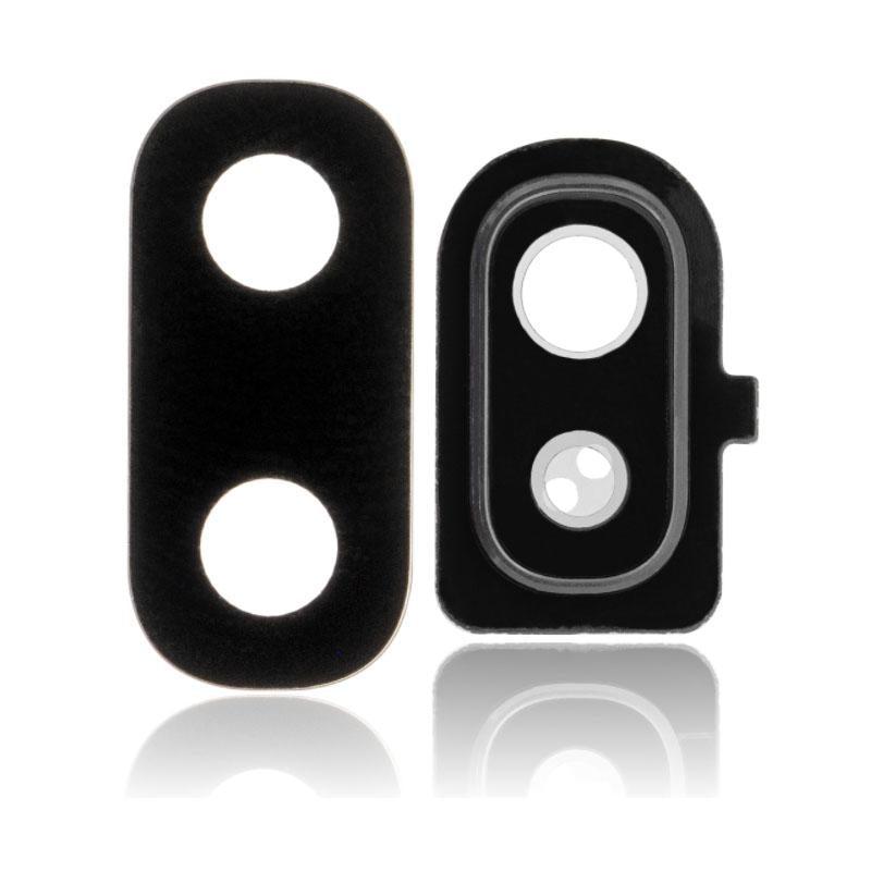 For Samsung Galaxy A10e A102 Replacement Rear Camera Lens With Cover Bezel Ring (Black)