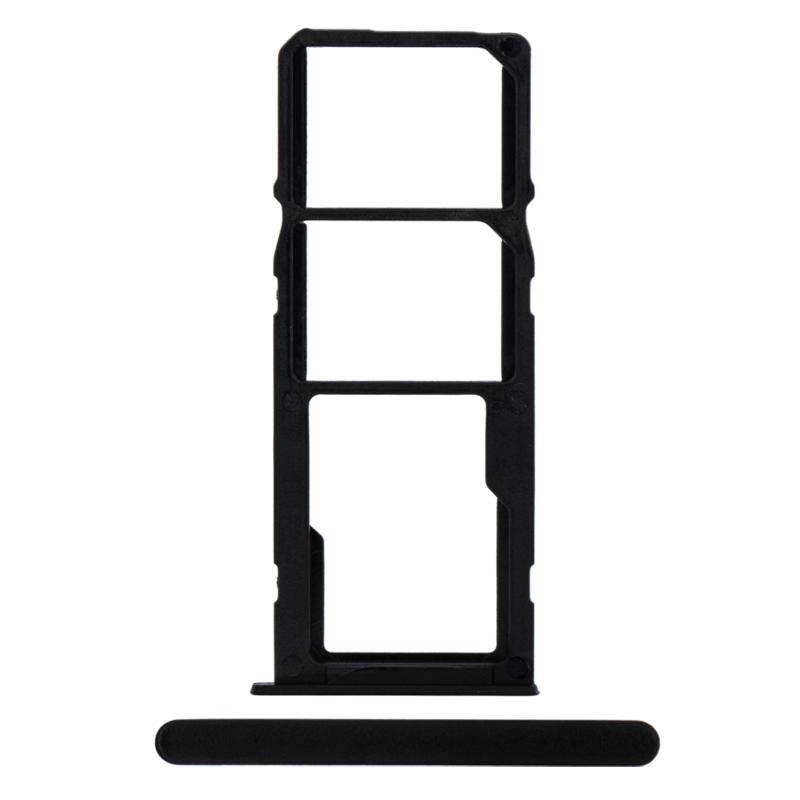 For Samsung Galaxy A21 A215 Replacement Dual Sim Card Tray (Black)