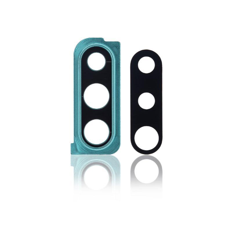 For Samsung Galaxy A30s A307 Replacement Rear Camera Glass Lens And Cover Bezel Ring (Green)