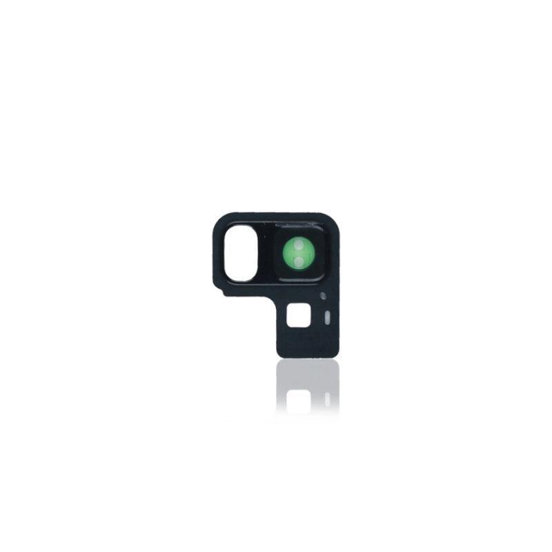 For Samsung Galaxy A8 Plus A730 Replacement Rear Camera Lens With Cover Bezel Ring (Black)