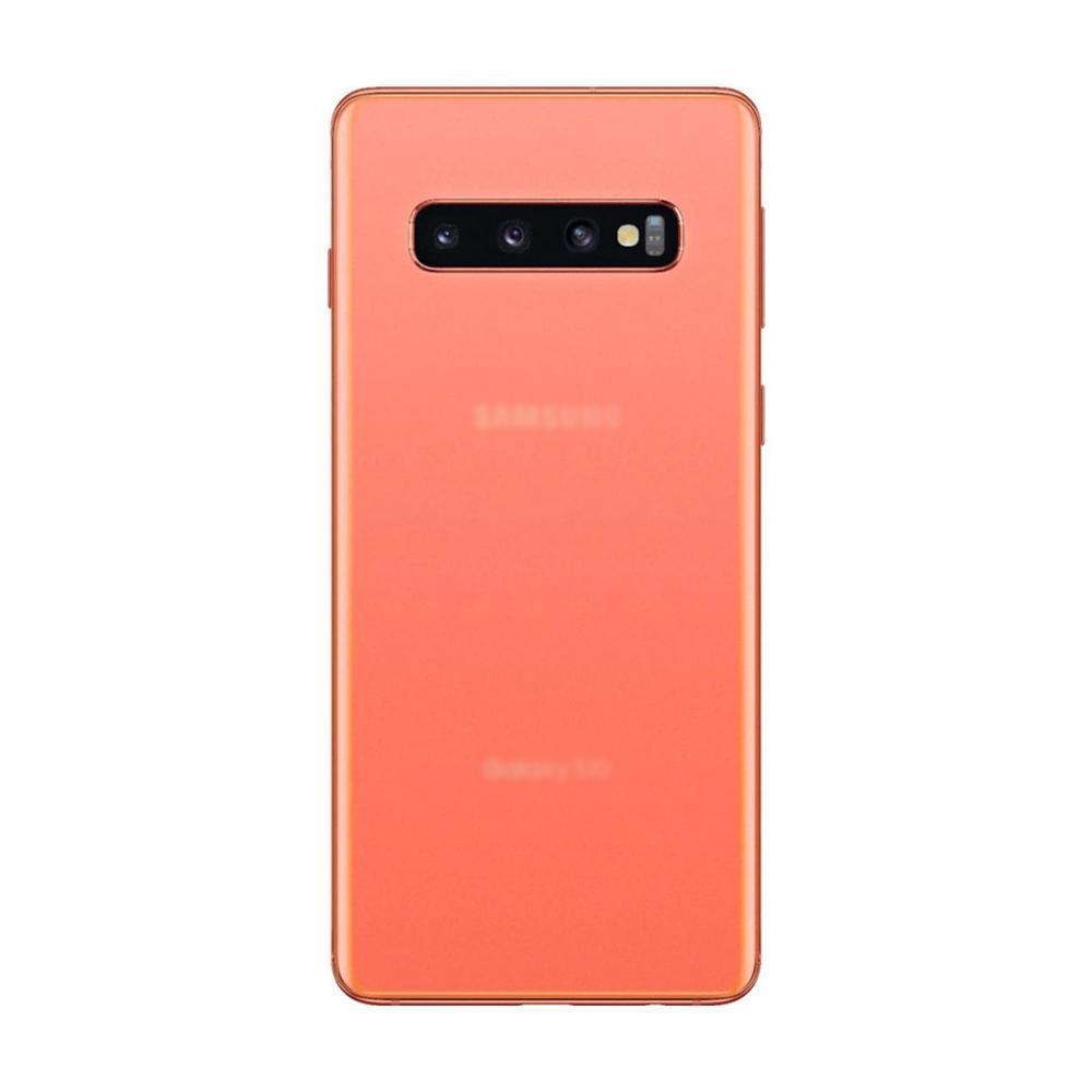For Samsung Galaxy S10 Plus Replacement Rear Battery Cover with Adhesive (Flamingo Pink)