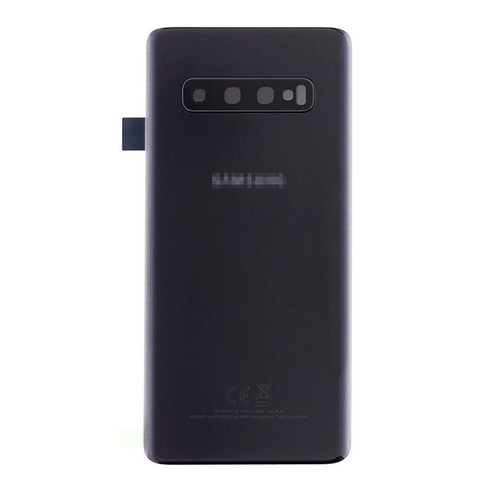 For Samsung Galaxy S10 Replacement Rear Battery Cover with Adhesive (Prism Black)