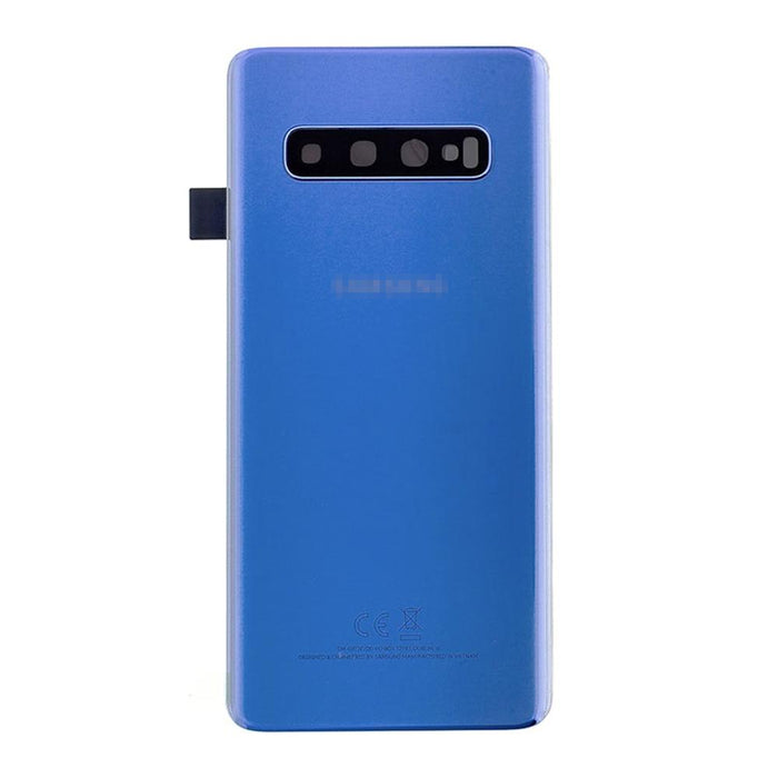 For Samsung Galaxy S10 Replacement Rear Battery Cover with Adhesive (Prism Blue)