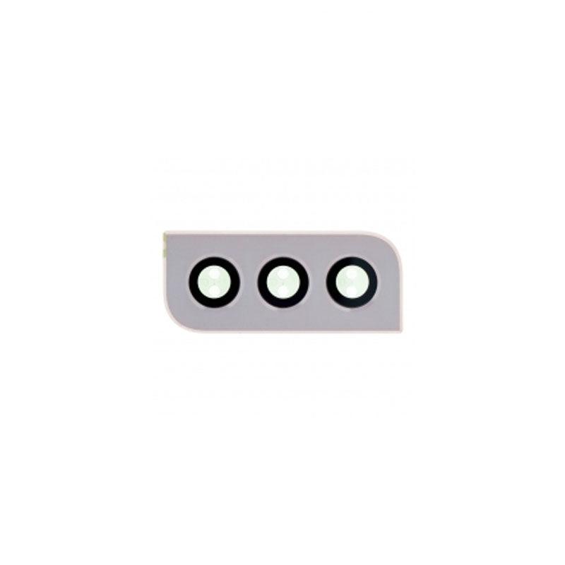 For Samsung Galaxy S22 5G S901B / S22+ S906E Replacement Rear Camera Lens With Cover Bezel Ring (Gold)