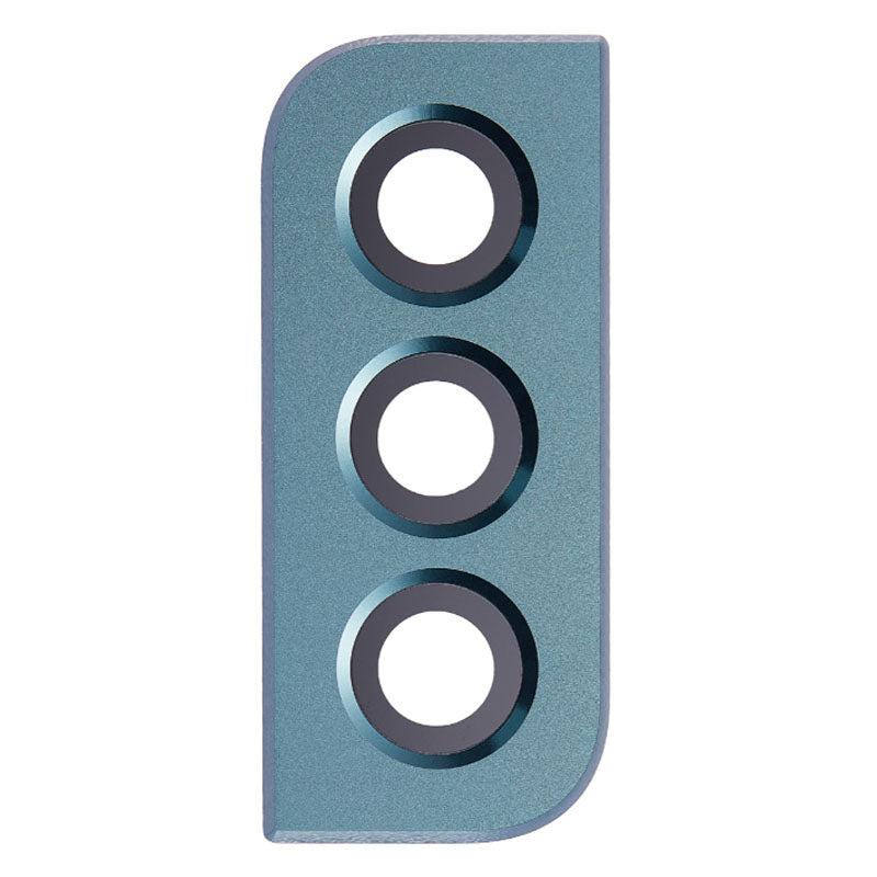 For Samsung Galaxy S22 5G S901B / S22+ S906E Replacement Rear Camera Lens With Cover Bezel Ring (Phantom Green)