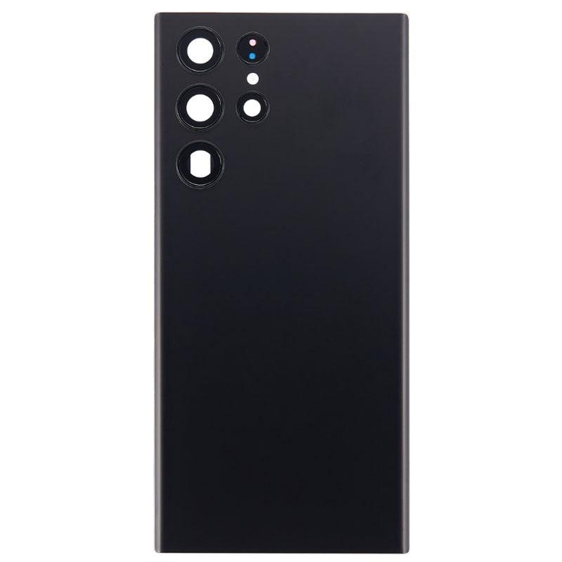 For Samsung Galaxy S22 Ultra Replacement Battery Cover With Lens (Phantom Black)