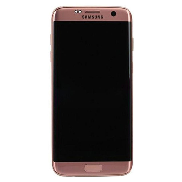 For Samsung Galaxy S7 Edge G935F Replacement LCD Touch Screen Full Frame (Pink)
