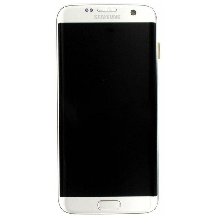 For Samsung Galaxy S7 Edge G935F Replacement LCD Touch Screen Full Frame (Silver)