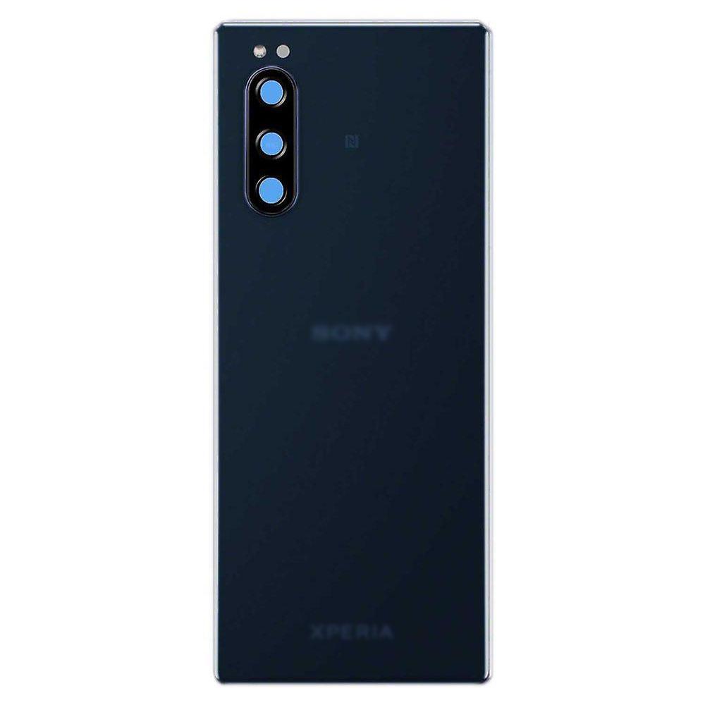 For Sony Xperia 5 Replacement Battery Cover Rear Glass Panel Back (Black)