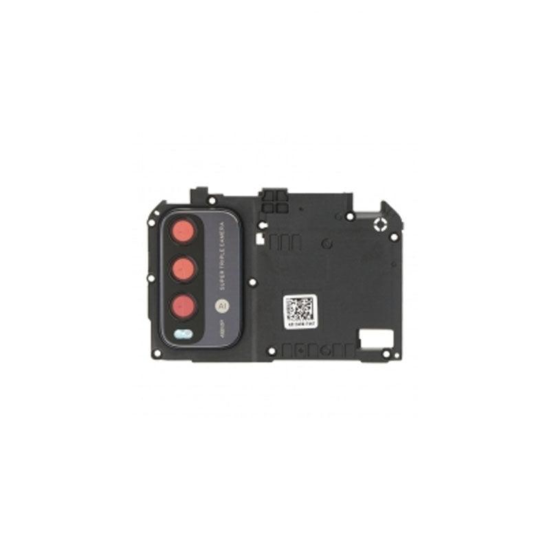 For Xiaomi Poco M3 Replacement Rear Camera Lens With Cover Bezel Ring (Black)