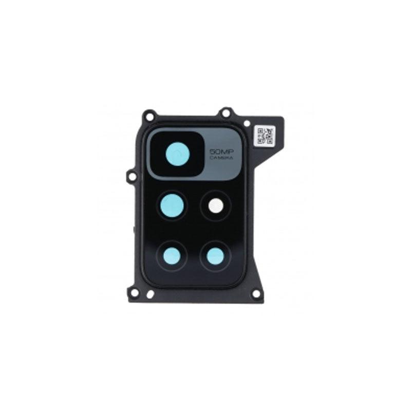 For Xiaomi Redmi 10 Replacement Rear Camera Lens With Cover Bezel Ring (Black)