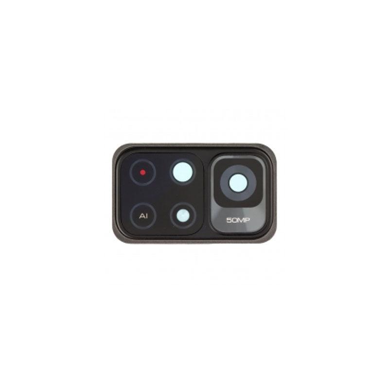 For Xiaomi Redmi Note 11 5G Replacement Rear Camera Lens With Cover Bezel Ring (Black)