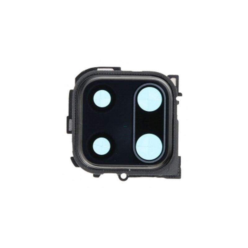 For Xiaomi Redmi Note 9s Replacement Rear Camera Lens With Cover Bezel Ring (Black)