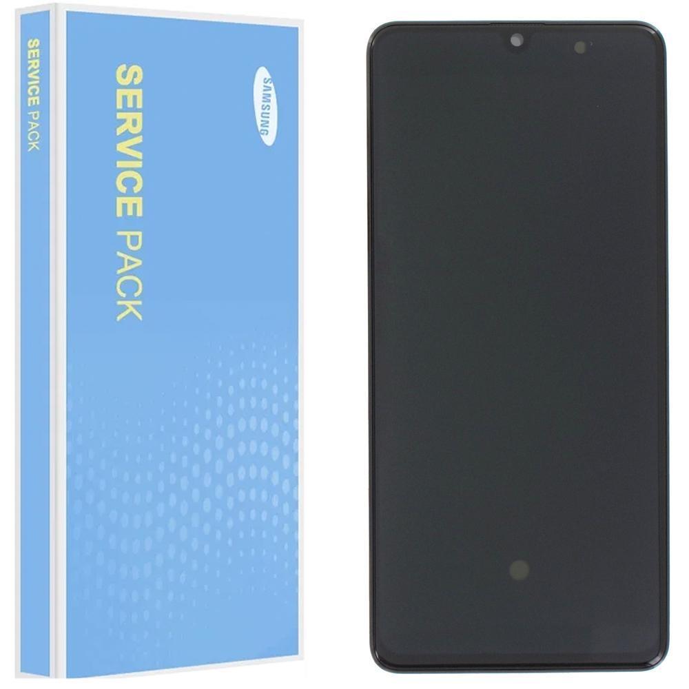 Samsung Galaxy A41 A415 Service Pack Black Full Frame Touch Screen Display GH82-22860A