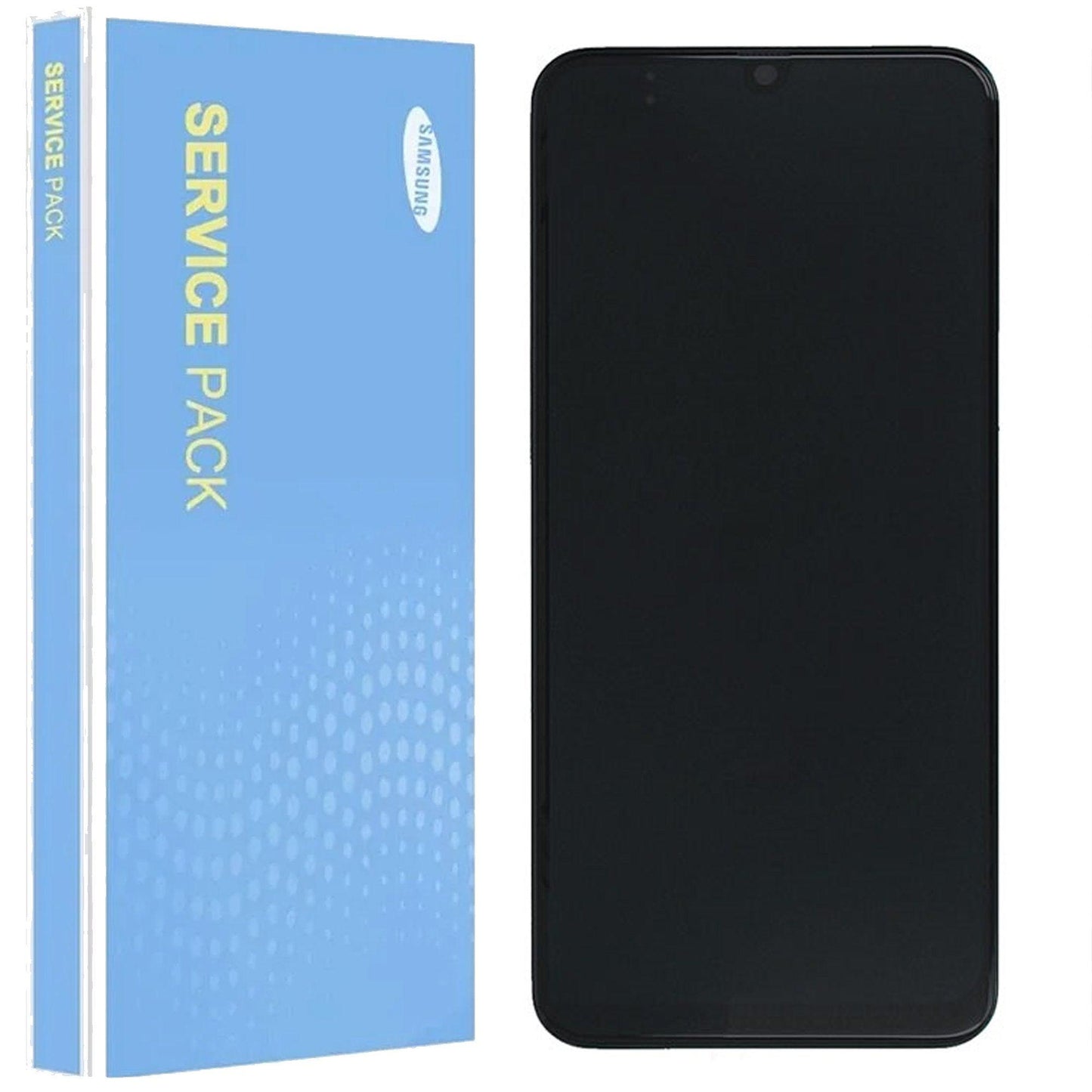 Samsung Galaxy M21 M215 Service Pack Black Full Frame Touch Screen Display GH82-22509A