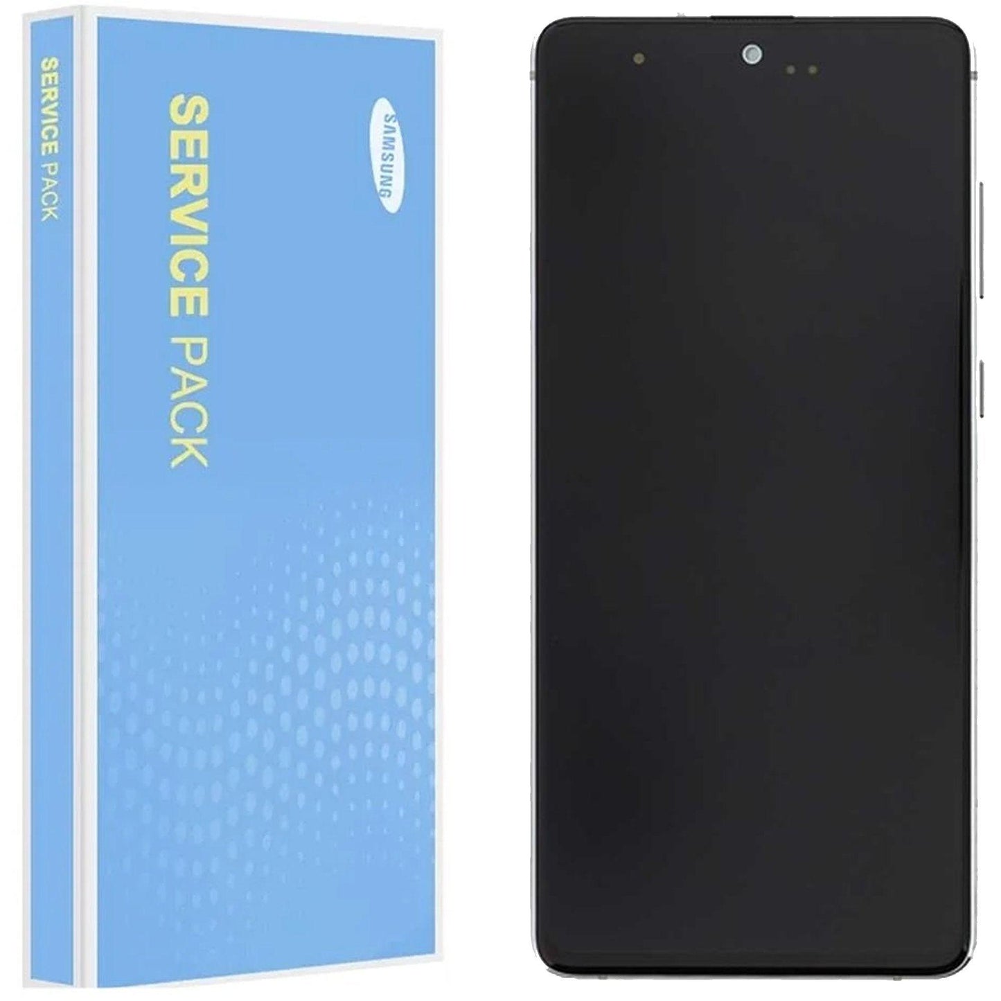 Samsung Galaxy Note 10 Lite N770F Service Pack Aura Glow/Silver Full Frame Touch Screen Display GH82-22055B