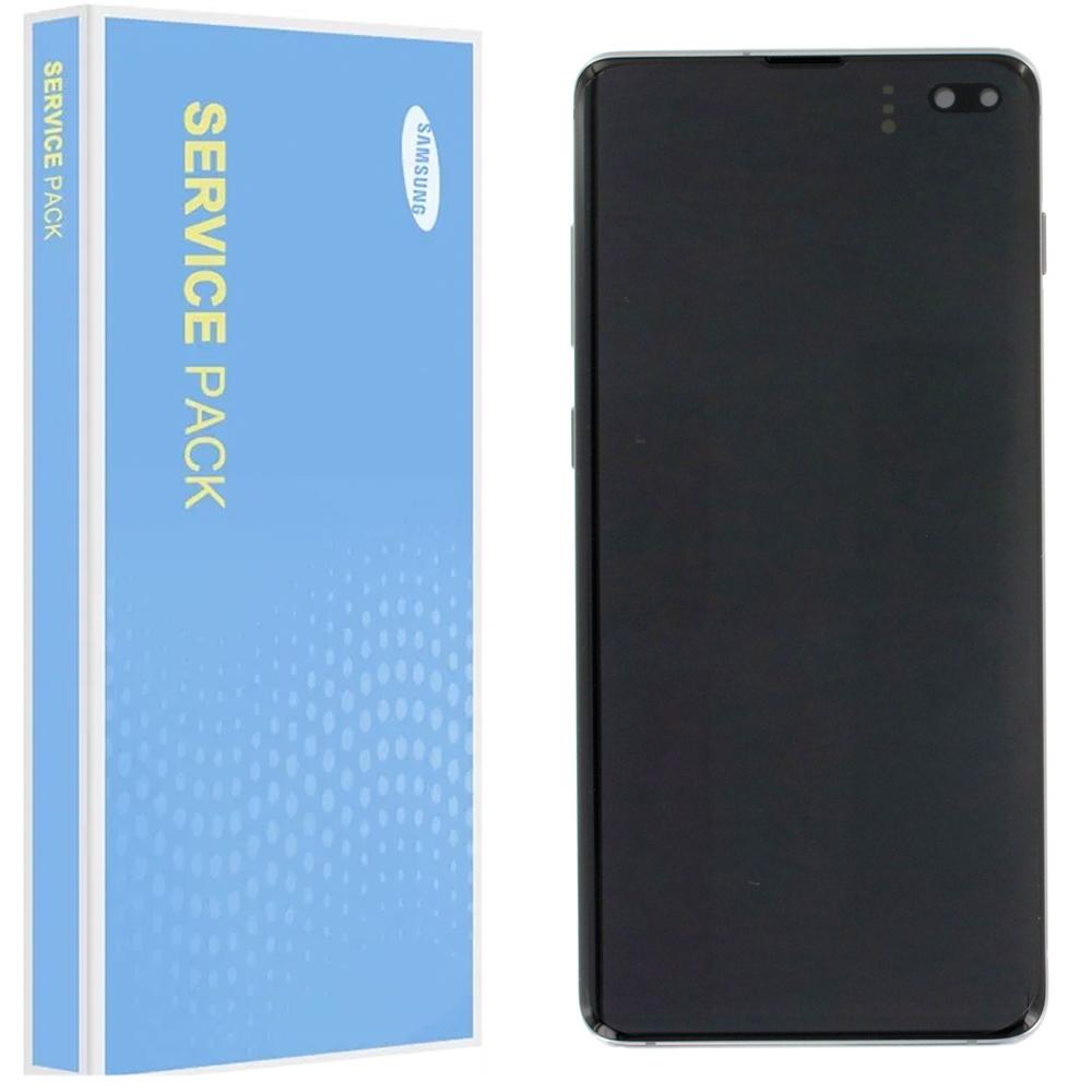Samsung Galaxy S10 Plus G975 Service Pack Prism Black Full Frame Touch Screen Display GH82-18834A
