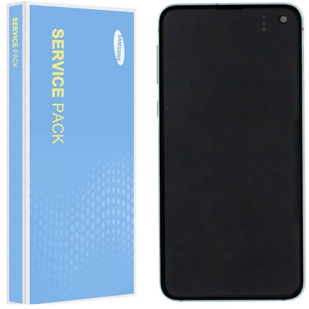 Samsung Galaxy S10e G970 Service Pack Prism Green Full Frame Touch Screen Display GH82-18852E / GH82-18836E