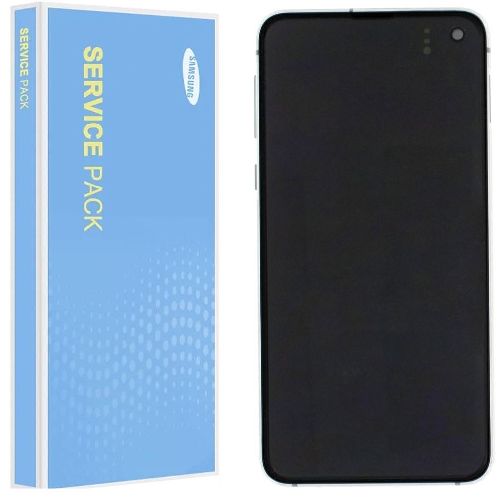 Samsung Galaxy S10e G970 Service Pack Prism White Full Frame Touch Screen Display GH82-18852B / GH82-18836B