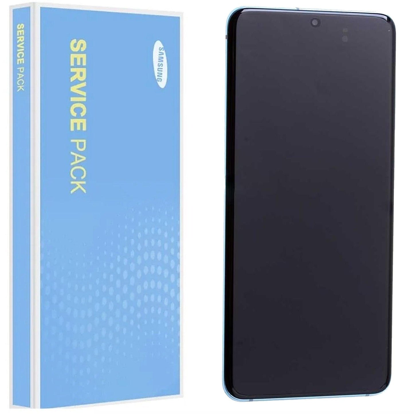 Samsung Galaxy S20 5G G980 Service Pack Full Frame Touch Screen Display (Cloud Blue) GH82-22123D / GH82-22131D