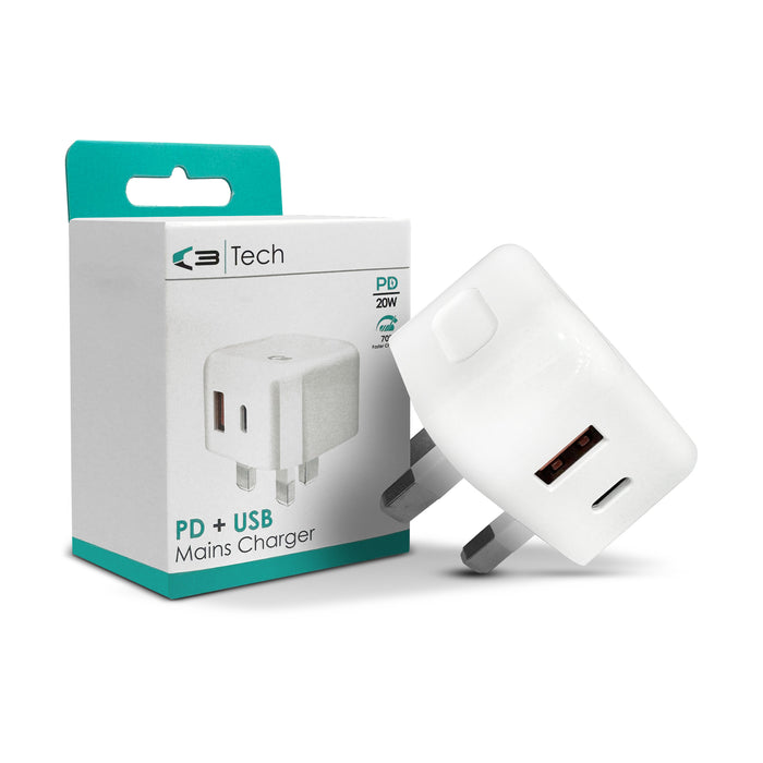 C3 PD USB Mains Charger