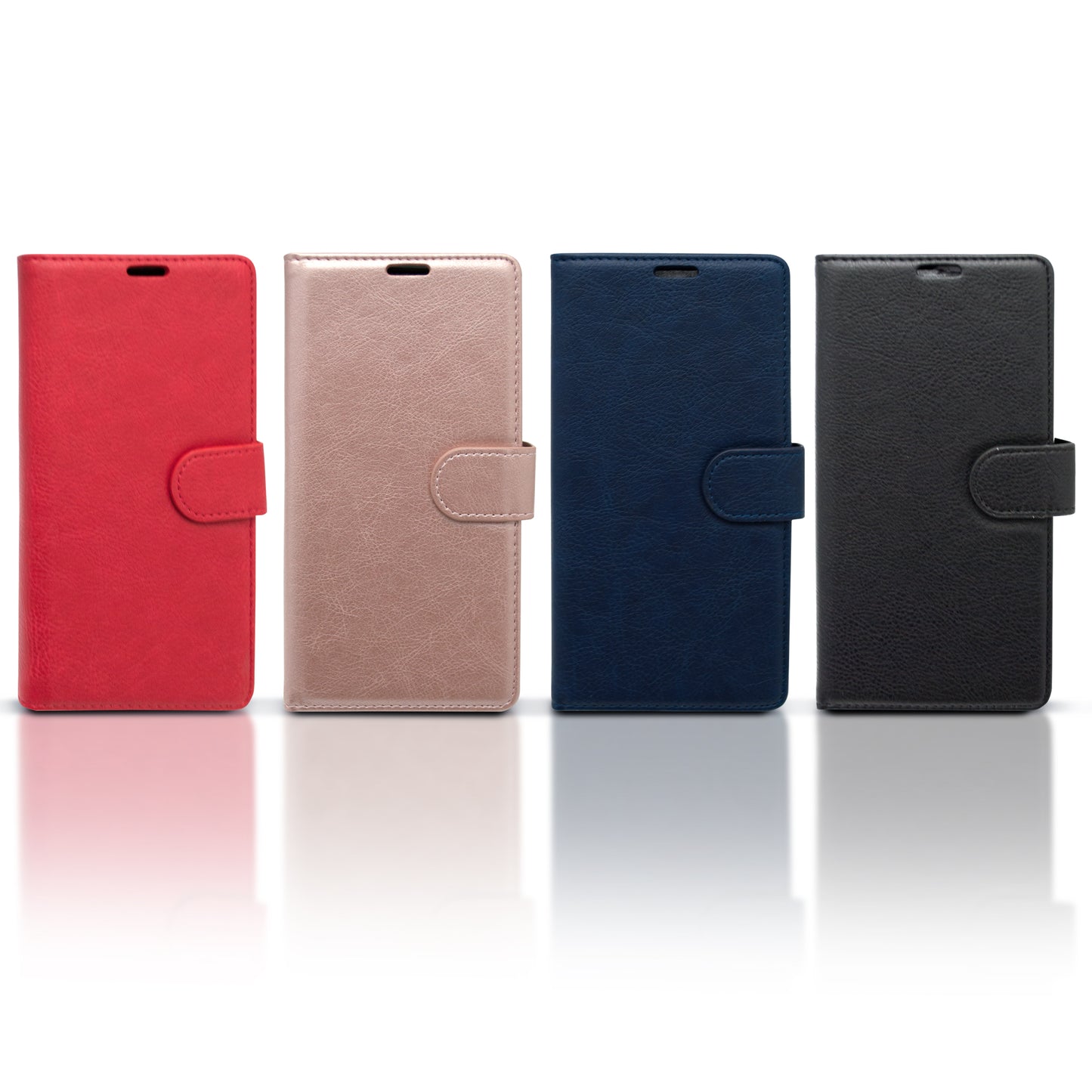 Vibe High Quality Flexible PU Leather Wallet case for all iPhones