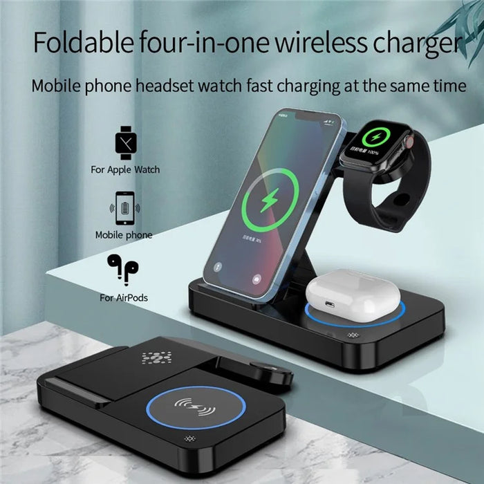 Foldable 15W 4-in-1 Wireless Charger