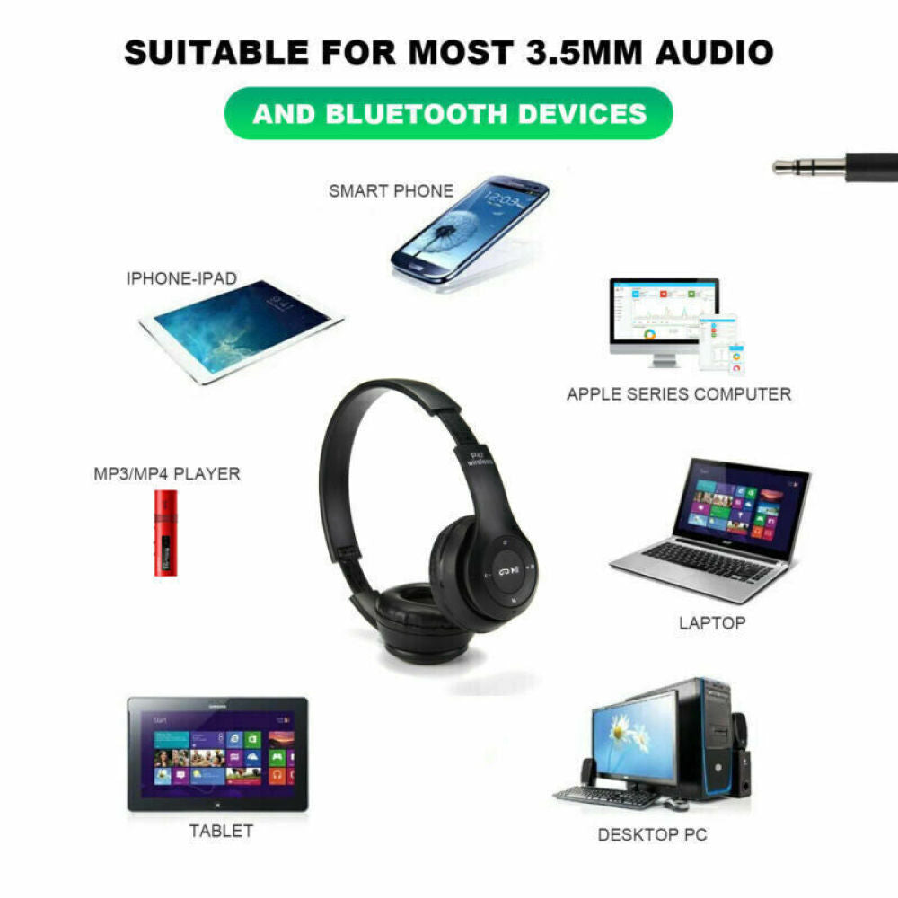 P47 Wireless Bluetooth Headphones