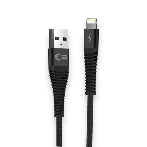 02459 - Braided Cable – iPhone Black